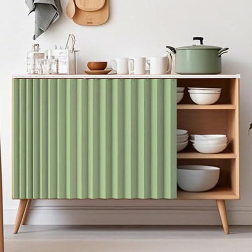 YWQJL Schrank Vorhang Vorhang Für Offenes Regal Küchenschrank Vorhang Zum Schieben Vorhänge Für Schienen Türvorhang Regal Vorhang Ohne Bohren Schrankvorhänge(#4,W100xH70cm) von YWQJL