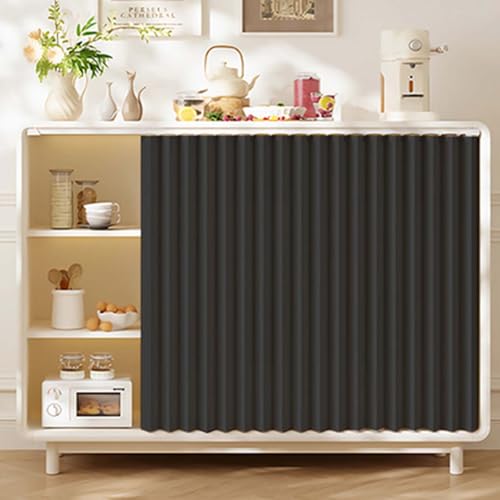 YWQJL Schrank Vorhang Vorhang Mit Schiene Vorhang Für Regale Selbstklebend Privatsphäre Schrankvorhang Vorhang Küchenschrank Vorhang Für Schrank Wasserdicht(#9,W45xH70cm) von YWQJL