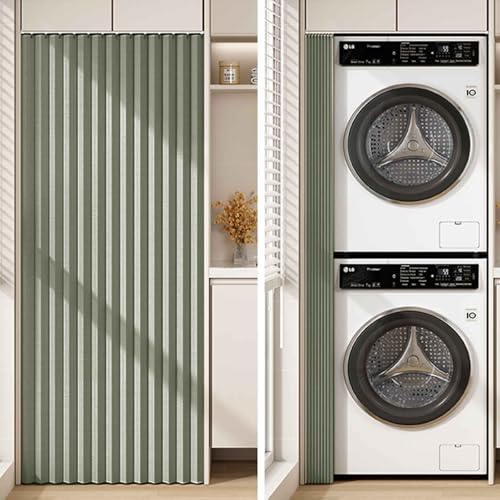 YWQJL Schrankvorhänge Für Küche, Kleiderschrank, Badezimmer, Staubdichter Vorhang Für Regale, Wandpaneele, Regal Vorhang, Coffee Shop Vorhang, Schrank Schatten Vorhang(1,W*H/50 * 90cm) von YWQJL