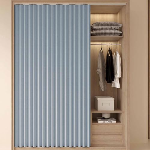 YWQJL Schrankvorhänge Für Küche, Kleiderschrank, Badezimmer, Staubdichter Vorhang Für Regale, Wandpaneele, Regal Vorhang, Coffee Shop Vorhang, Schrank Schatten Vorhang(2,(W130*H220cm) 2pcs) von YWQJL