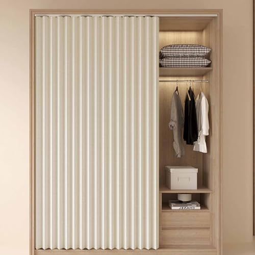 YWQJL Schrankvorhänge Für Küche, Kleiderschrank, Badezimmer, Staubdichter Vorhang Für Regale, Wandpaneele, Regal Vorhang, Coffee Shop Vorhang, Schrank Schatten Vorhang(5,W*H/240 * 200cm) von YWQJL
