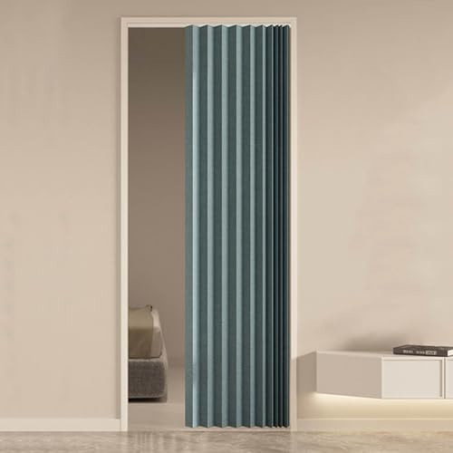 YWQJL Schrankvorhänge Zum Schieben Tür Vorhang Dustproof Schrank Vorhang Selbstklebend Türvorhang Schrankvorhang Raumteiler Vorhang Mit Schienen Vorhang Für Regale(#2,W 100/H 190cm) von YWQJL