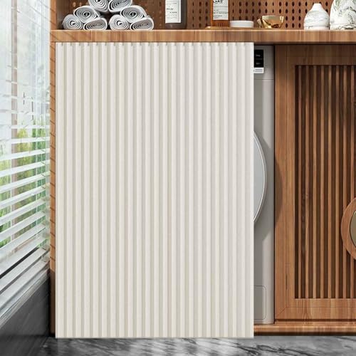 YWQJL Schrankvorhang, Schrank Vorhang mit schiene Staubdichter Vorhang für Regale Schrank Vorhang Zum Schieben Schrank Schatten Vorhan Wasserdicht Schrankvorhänge Küche für Regale(4,W*H/60 * 79cm) von YWQJL