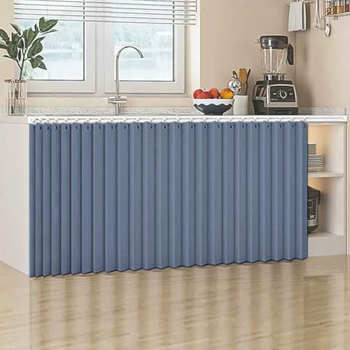 YWQJL Schrankvorhang, Staubdichter Vorhang für Regale Schrank Vorhang Zum Schieben Schrank Schatten Vorhan Wasserdicht Schrankvorhänge Küche für Regale(1,W 60cm/H 49cm) von YWQJL