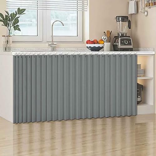 YWQJL Schrankvorhang, Staubdichter Vorhang für Regale Schrank Vorhang Zum Schieben Schrank Schatten Vorhan Wasserdicht Schrankvorhänge Küche für Regale(3,W 100cm/H 69cm) von YWQJL