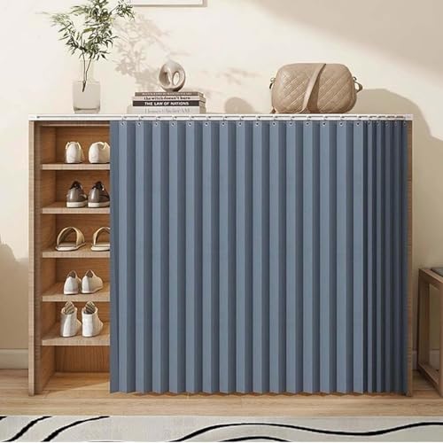 YWQJL Schrankvorhang Schrank Vorhänge Für Küche Regal Vorhang Zum Schieben Schrank Vorhang Vorhang Für Küchenschrank Verdunklungsvorhang Tür Vorhang Deko(#2,W140xH180cm) von YWQJL