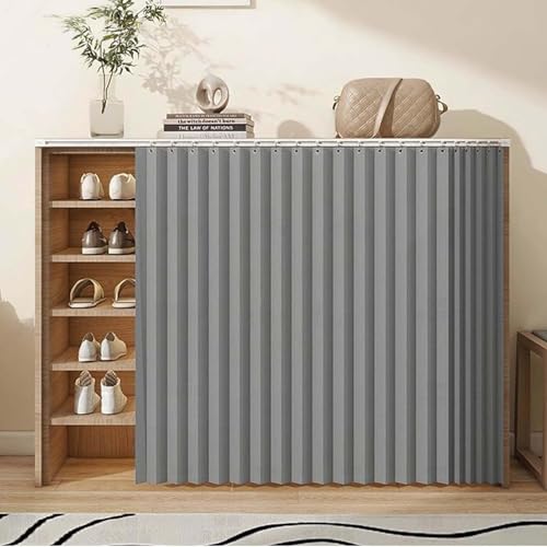 YWQJL Schrankvorhang Schrank Vorhänge Für Küche Regal Vorhang Zum Schieben Schrank Vorhang Vorhang Für Küchenschrank Verdunklungsvorhang Tür Vorhang Deko(#3,W50xH80cm) von YWQJL