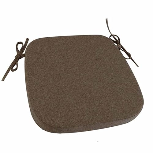 YWQJL Sitzkissen Halbrund Für Rattansessel Stuhlkissen Mit Bändern 5cm Dick Sitzkissen Waschbare rutschfest Sitzkissen Mit Reißverschluss Für Indoor Zuhause Büro Küche(D,45x45x5cm) von YWQJL