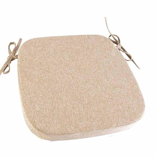 YWQJL Sitzkissen Halbrund Für Rattansessel Stuhlkissen Mit Bändern 5cm Dick Sitzkissen Waschbare rutschfest Sitzkissen Mit Reißverschluss Für Indoor Zuhause Büro Küche(E,45x45x5cm) von YWQJL