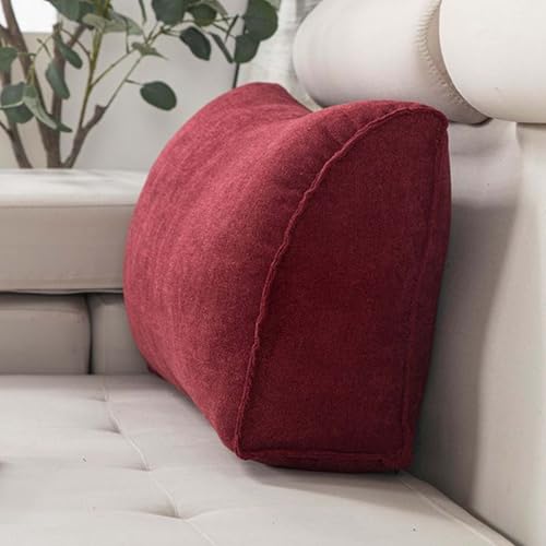 YWQJL Sofa Rückenkissen Lesekissen Für Bett Lendenwirbelkissen Sofakissen Mit Füllung Und Bezug Rückenstützkissen Rückenlehne Bett Bettkeilkissen Für Kopfteil(#6,70x35x17cm) von YWQJL