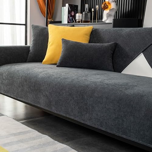 YWQJL Sofabezug 1 2 3 4 Sitzer Sofaschoner rutschfest Couchbezug L Form Waschbarer Dekor Perim Sofa Decken Sofaschutz Katze Hund Decke Doppelseitiger Gesteppter(C-1,110x210cm) von YWQJL