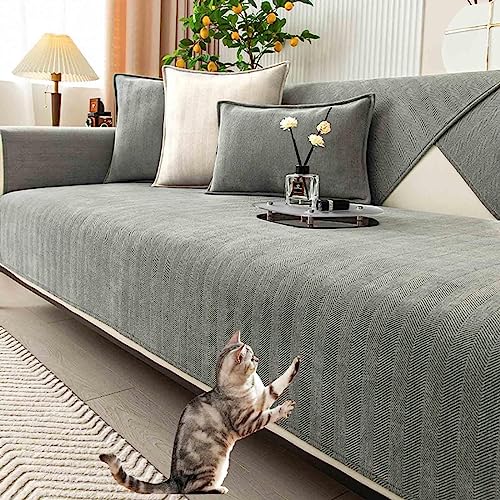 YWQJL Sofabezug Anti Rutsch 1 2 3 4 Sitzer Couchbezug L Form Ecksofa Pets Dog Couch Überzug Anti-Rutsch Sofa Überwurf Design Sofaschutz Sofaschoner U Form Ecksofa,#14-Pillowcase（30x50cm） von YWQJL