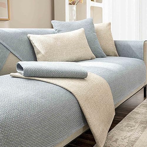 YWQJL Sofabezug Anti Rutsch 1 2 3 4 Sitzer Couchbezug L Form Ecksofa Pets Dog Couch Überzug Anti-Rutsch Sofa Überwurf Design Sofaschutz Sofaschoner U Form Ecksofa (#33, 90x90cm) von YWQJL