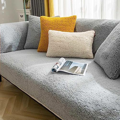 YWQJL Sofabezug Ecksofa Samt,1 2 3 4 sitzer Samt Sofabezug,Sofa überzug Ecksofa Pets Dog Couch überzug Anti-rutsch Sofa sofaschoner,hellgrau-70x180cm YWQJL Sofabezug Ecksofa Samt,1 2 3 4 sitzer Samt Sofabezug,Sofa überzug Ecksofa Pets Dog Couch überzug Anti-rutsch Sofa sofaschoner,hellgrau-70x180cm von YWQJL