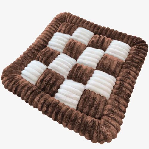 YWQJL Stuhlkissen 50 * 50cm Sitzkissen Futonmatte Tatami-Matte Langzeit-Sitzbodenstuhlmatte Büro-Esszimmerstuhlmatte Sitzauflagen Gartenmöbel Kissen für drinnen und draußen(a1) von YWQJL
