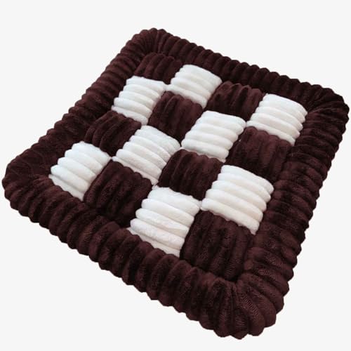 YWQJL Stuhlkissen 50 * 50cm Sitzkissen Futonmatte Tatami-Matte Langzeit-Sitzbodenstuhlmatte Büro-Esszimmerstuhlmatte Sitzauflagen Gartenmöbel Kissen für drinnen und draußen(a3) von YWQJL