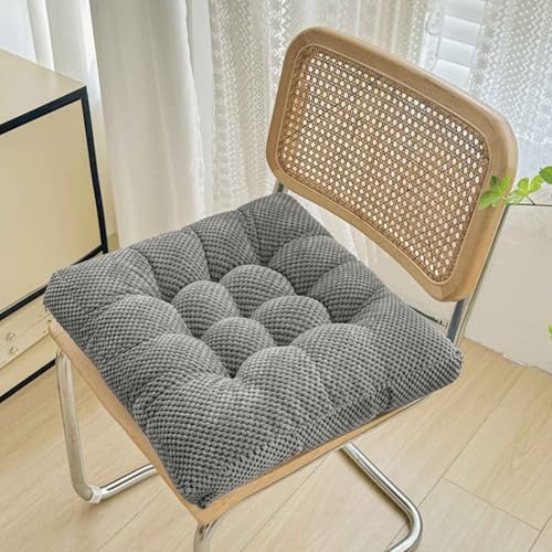 YWQJL Stuhlkissen Sitzkissen 45 * 45cm Futonmatte Tatami-Matte Langzeit-Sitzbodenstuhlmatte Büro-Esszimmerstuhlmatte Sitzauflagen Gartenmöbel Kissen für drinnen und draußen(E) von YWQJL