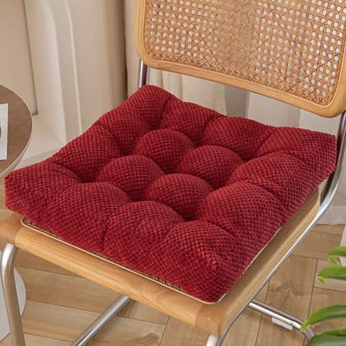 YWQJL Stuhlkissen Sitzkissen Futonmatte Tatami-Matte Langzeit-Sitzbodenstuhlmatte Büro-Esszimmerstuhlmatte Sitzauflagen Gartenmöbel Kissen für drinnen und draußen(012,50 * 50cm) von YWQJL