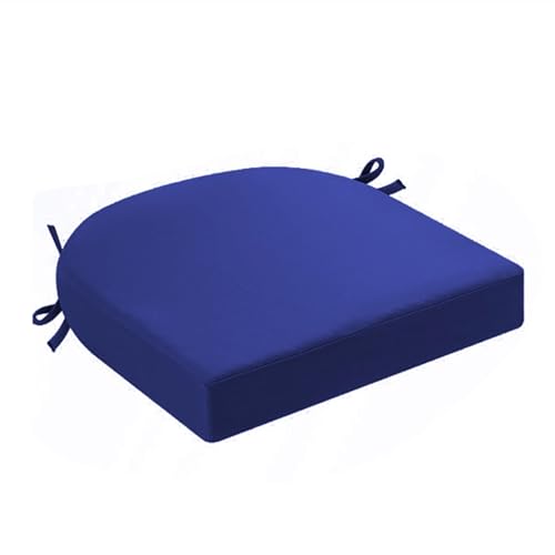 YWQJL Stuhlkissen Waschbar Abziehbarer Bezug Bunt Stuhlkissen Rund 40 cm Outdoor Seat Cushion Memory Foam Stuhlpolster(#1,43x40x8cm) von YWQJL
