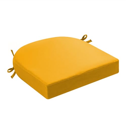 YWQJL Stuhlkissen Waschbar Abziehbarer Bezug Bunt Stuhlkissen Rund 40 cm Outdoor Seat Cushion Memory Foam Stuhlpolster(#4,48x48x5cm) von YWQJL