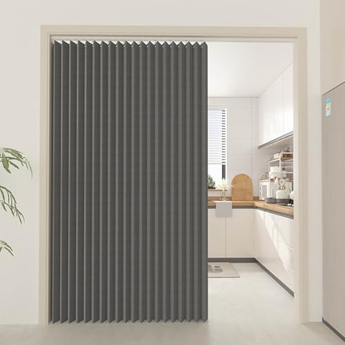 YWQJL Tür Vorhang Schrank Vorhänge Raumteiler Vorhang Mit Schienen Schrankvorhang Türvorhang Für Küche Abdunkelnde Vorhänge Schrank Vorhang Selbstklebend(#2,W200xH240cm) von YWQJL