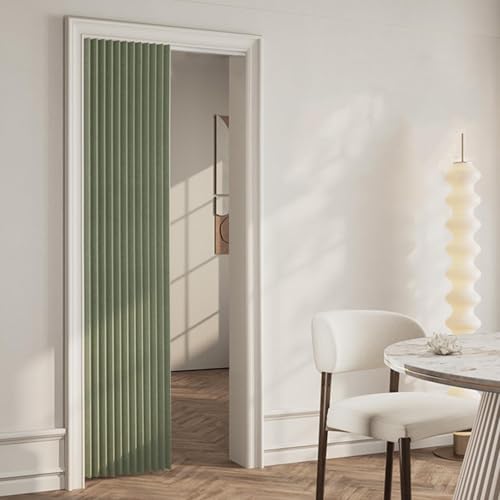 YWQJL Türvorhang Schrank Vorhang Mit Schiene Selbstklebend Verdunklungsvorhänge Schrankvorhang Zum Schieben Vorhang Küchenschrank Tür Vorhang Schrankvorhänge(#3,W 100/H 190cm) von YWQJL