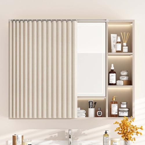 YWQJL Vorhang Für Regale Vorhang Küchenschrank Verdunklungsvorhänge Schrankvorhang Vorhang Für Schiene Privatsphäre Gardine Für Kleiderschrank Regale Badezimmer(#1,W35cmxH65cm) von YWQJL