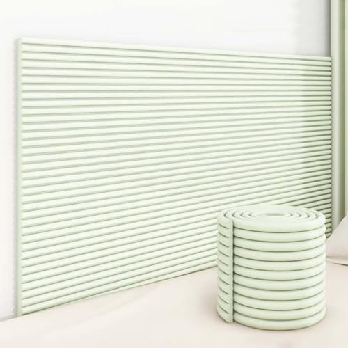 YWQJL Wandkissen Wandpolster Bett 200 cm Wandpaneele Gepolsterter Wandschutz Kinderzimmer Paneele Wand Selbstklebend Antikollision Polsterpaneel Wand(#3,20x200cm/4 Rolls) von YWQJL