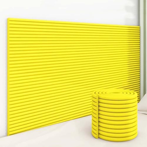 YWQJL Wandkissen Wandpolster Bett 200 cm Wandpaneele Gepolsterter Wandschutz Kinderzimmer Paneele Wand Selbstklebend Antikollision Polsterpaneel Wand(#6,20x200cm/2 Rolls) von YWQJL