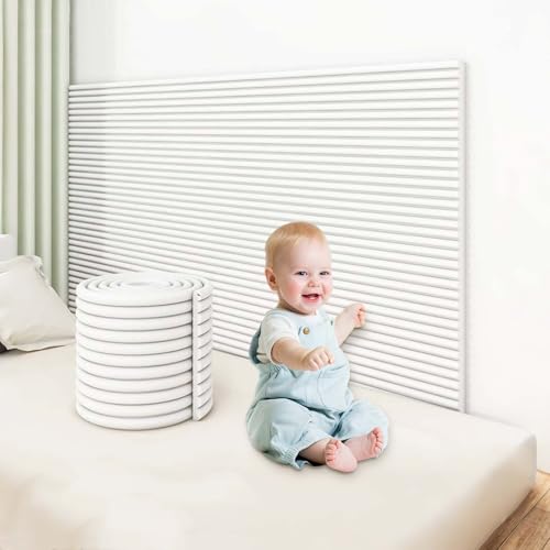 YWQJL Wandkissen Wandpolster Paneele Wand Selbstklebend Wandschutz Bett Kopfteil Kinderzimmer Wandpaneele Gepolstert Polsterpaneel Bett Kantenschutzprofil(#2,20x200cm/4 Rolls) von YWQJL