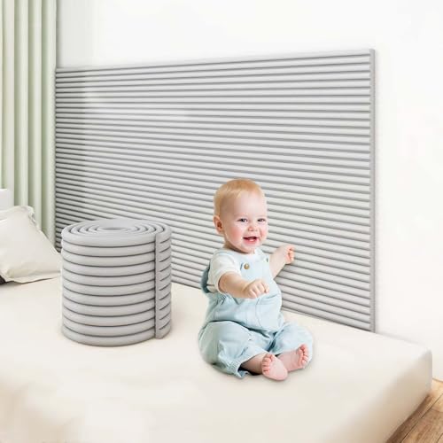 YWQJL Wandkissen Wandpolster Paneele Wand Selbstklebend Wandschutz Bett Kopfteil Kinderzimmer Wandpaneele Gepolstert Polsterpaneel Bett Kantenschutzprofil(#4,20x200cm/4 Rolls) von YWQJL