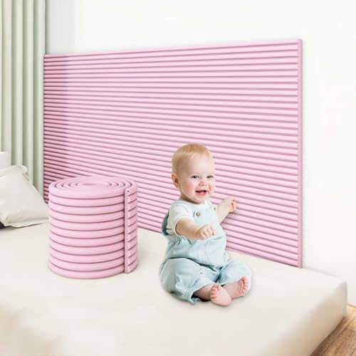 YWQJL Wandkissen Wandpolster Paneele Wand Selbstklebend Wandschutz Bett Kopfteil Kinderzimmer Wandpaneele Gepolstert Polsterpaneel Bett Kantenschutzprofil(#7,20x200cm/2 Rolls) von YWQJL
