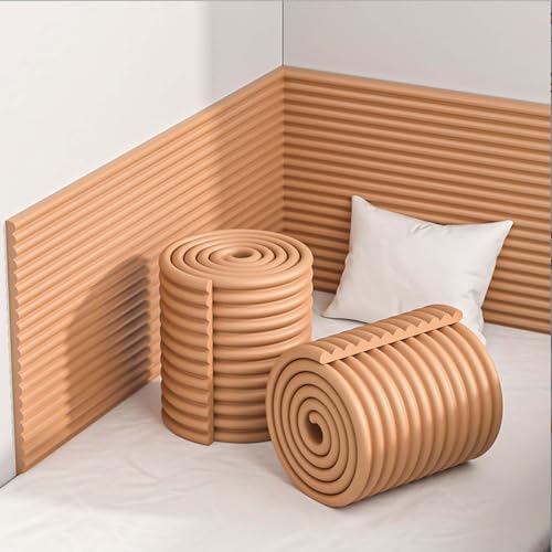 YWQJL Wandkissen Wandschutz Bett Kopfteil Wandpolster Antikollision Polsterpaneel Wand Paneele Wand Selbstklebend Wandpaneele Gepolstert Wandschutzfolie(#6,20x200cm/3 Rolls) von YWQJL