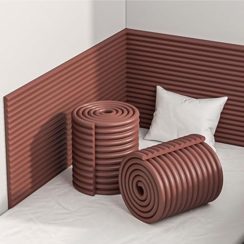 YWQJL Wandkissen Wandschutz Bett Kopfteil Wandpolster Antikollision Polsterpaneel Wand Paneele Wand Selbstklebend Wandpaneele Gepolstert Wandschutzfolie(#7,20x200cm/4 Rolls) von YWQJL