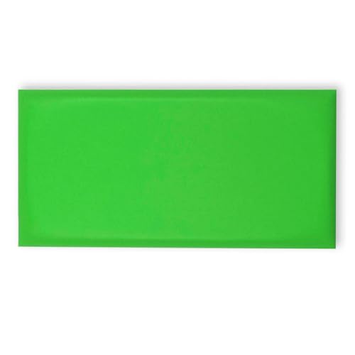 YWQJL Wandpaneele Gepolstert，Wandkissen Bett Wandpolsterung Wanddekoration, Bettkopfteil Wandpolster Kopfenden Wanddekoration FüR Schlafzimmer, Kinderzimmer, BüRo, Diele(Green,30×60cm) von YWQJL