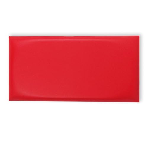 YWQJL Wandpaneele Gepolstert，Wandkissen Bett Wandpolsterung Wanddekoration, Bettkopfteil Wandpolster Kopfenden Wanddekoration FüR Schlafzimmer, Kinderzimmer, BüRo, Diele(red,30×60cm) von YWQJL