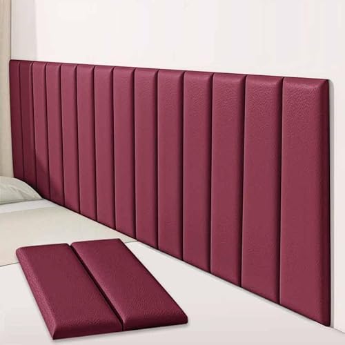 YWQJL Wandpaneele Gepolstert Wandkissen Selbstklebend 3D Selbstklebend Wandaufkleber Paneele Wand,Wandkissen Bett Selbstklebend Leder Polsterpaneel Wandkissen Abnehmbar Schutzplatte(10) von YWQJL