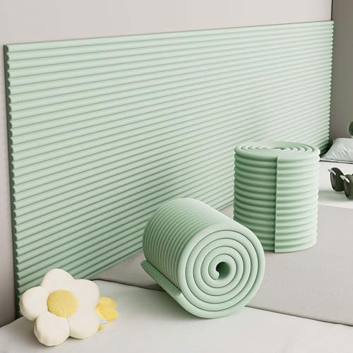 YWQJL Wandpolster Wandpaneele Gepolsterter Wandkissen Paneele Wand Selbstklebend Antikollision Wandschutzfolie Polsterpaneel Wand Wandschutz Bett Für Kinder(#2,20x200cm/4 roll) von YWQJL