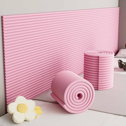 YWQJL Wandpolster Wandpaneele Gepolsterter Wandkissen Paneele Wand Selbstklebend Antikollision Wandschutzfolie Polsterpaneel Wand Wandschutz Bett Für Kinder(#3,20x200cm/5 roll) von YWQJL