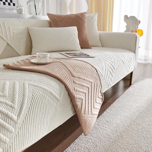 YWQJL sofabezug U Form eck L Form,Sofa überzug Geeignet für 3/4/2/1Sitzplätze Couch überzug Rutschfester Sofa Cover Schutz vor Kratzern für Katzen und Hunde sofadecke(B-1,70x210cm) von YWQJL