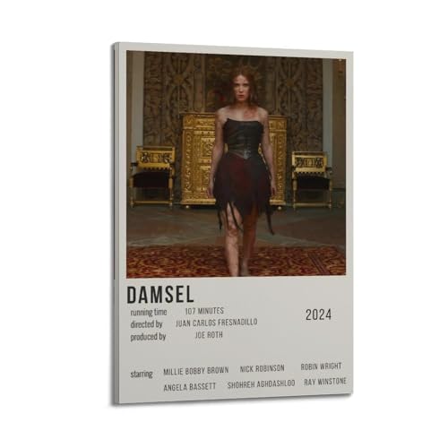 YWRRWQBER Damsel Poster, ästhetische Wandkunst, Leinwanddekoration, Vintage-Poster, dekoratives Gemälde für Wohnzimmer, Schlafzimmer, 20 x 30 cm, Rahmenstil YWRRWQBER Damsel Poster, ästhetische Wandkunst, Leinwanddekoration, Vintage-Poster, dekoratives Gemälde für Wohnzimmer, Schlafzimmer, 20 x 30 cm, Rahmenstil von YWRRWQBER