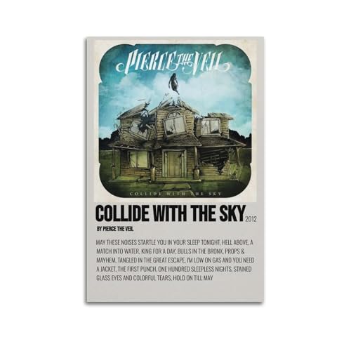 YWRRWQBER Poster "Collide with The Sky" von Pierce The Veil, ästhetische Wandkunst, Leinwand-Dekor, Vintage-Poster, dekoratives Gemälde für Wohnzimmer, Schlafzimmer, 20 x 30 cm, ungerahmter Stil YWRRWQBER Poster "Collide with The Sky" von Pierce The Veil, ästhetische Wandkunst, Leinwand-Dekor, Vintage-Poster, dekoratives Gemälde für Wohnzimmer, Schlafzimmer, 20 x 30 cm, ungerahmter Stil von YWRRWQBER