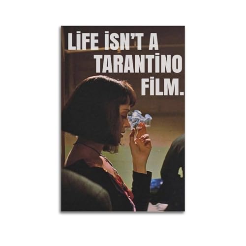 YWRRWQBER Poster "Life ISN'T A TARANTINO FILM". Ästhetische Wandkunst, Leinwand-Dekor, Vintage-Poster, dekoratives Gemälde für Wohnzimmer, Schlafzimmer, 60 x 90 cm, ungerahmter Stil YWRRWQBER Poster "Life ISN'T A TARANTINO FILM". Ästhetische Wandkunst, Leinwand-Dekor, Vintage-Poster, dekoratives Gemälde für Wohnzimmer, Schlafzimmer, 60 x 90 cm, ungerahmter Stil von YWRRWQBER