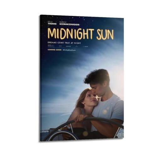 YWRRWQBER Poster "Midnight Sun", ästhetische Wandkunst, Leinwanddekoration, Vintage-Poster, dekoratives Gemälde für Wohnzimmer, Schlafzimmer, 40 x 60 cm, Rahmenstil YWRRWQBER Poster "Midnight Sun", ästhetische Wandkunst, Leinwanddekoration, Vintage-Poster, dekoratives Gemälde für Wohnzimmer, Schlafzimmer, 40 x 60 cm, Rahmenstil von YWRRWQBER