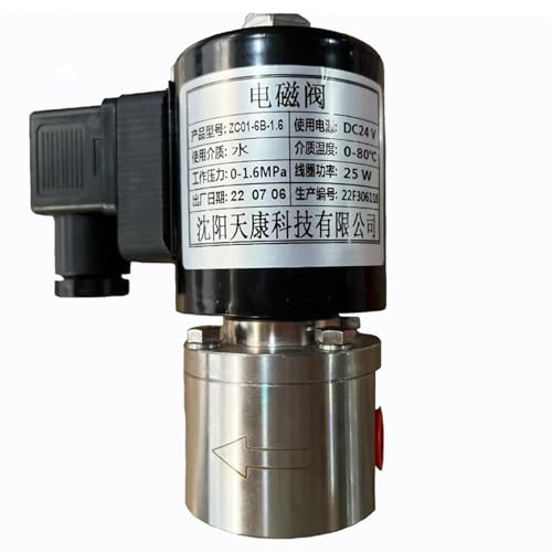 16 bar 1,6 MPa 2-Wege-Wassermagnetventil 1/4 3/8 220 V 24 V Öffnung 6 mm SS304 großes Durchflussventil(45359,NPT-36V) von YWRWUPMGK