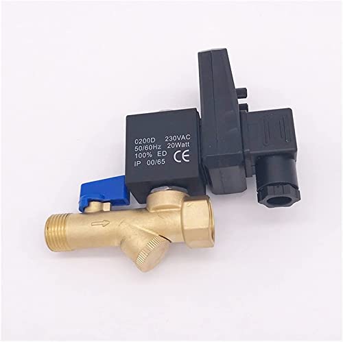 24 V Magnetventil 1/2 Zoll Elektrischer Ablauftimer Magnetventil Wasserregler Ventil Messing 2-Wege-Kompressor Automatisches Ventil Nützlich(24V) von YWRWUPMGK
