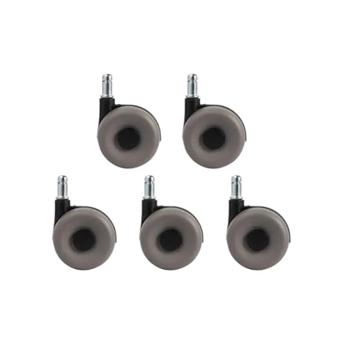 5 teile/los Stuhl Rad Zubehör Computer Pulley Hub Caster Gummi(Gris) von YWRWUPMGK