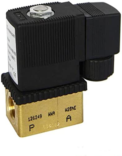Direkt wirkendes Zweiwege-Kolbenmagnetventil G1/4 Zoll AC220V AC110V DC24V AC24V Nützlich(Ac 220v) von YWRWUPMGK
