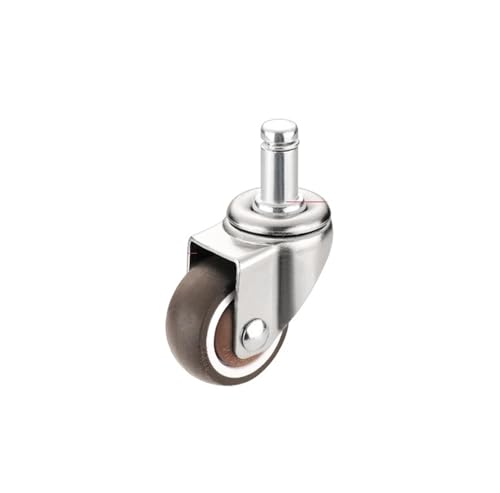Stille Bürostuhl Computer Schwenkscheibe Schwenkradnabe Gummi-Lenkrolle(1.5-Inch-Circlip sty) von YWRWUPMGK