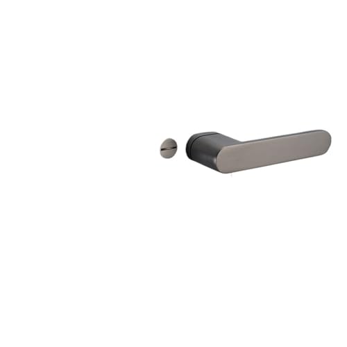 YWRWUPMGK Minimalistisches ökologisches Türschloss Innenschlafzimmertürschloss Schwarz Grau Modern Magnetisch Leises Licht Luxus Holztürschloss Türgriff(Gray 35-45MM Without Key) von YWRWUPMGK